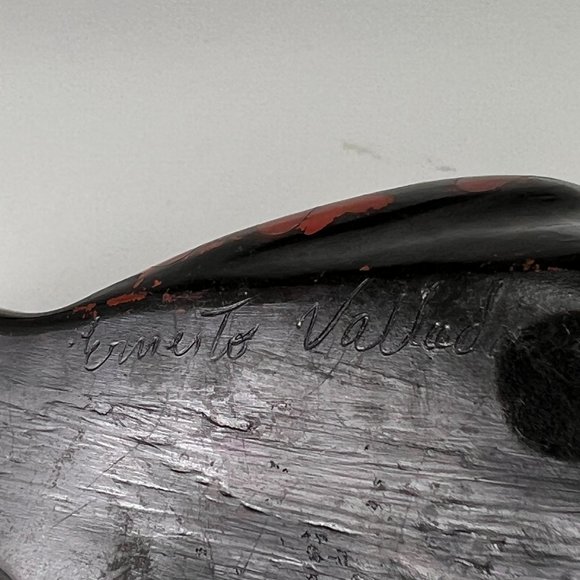 Vtg Peruvian Chulucanas Pottery Dove Sculpture Figurine Collectible Signed - Picture 9 of 13